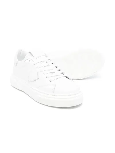 Philippe Model Leather Sneakers In White