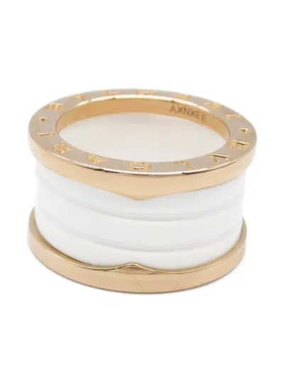 Pre-owned Bvlgari 2010s 18k Rose Gold B.zero1 Ring In 金色