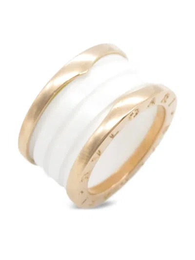 Pre-owned Bvlgari 2010s 18k Rose Gold B.zero1 Ring In 金色