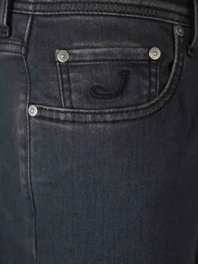 Jacob Cohen Trousers With Belt Loops And Multiple Pockets In Grau