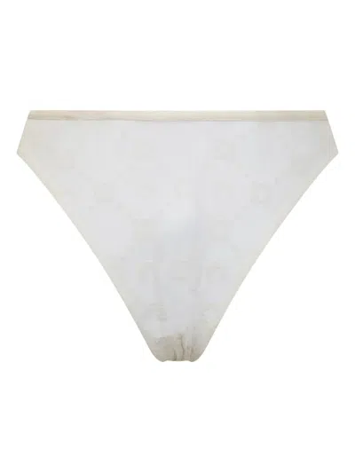 Marine Serre Patterned-jacquard Briefs In White
