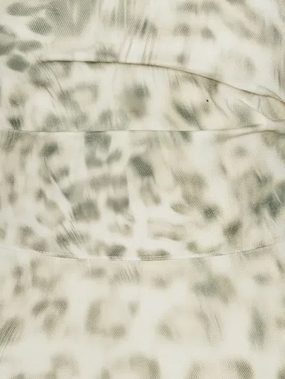 Rotate Birger Christensen Rotate Green Cotton Top In Nude