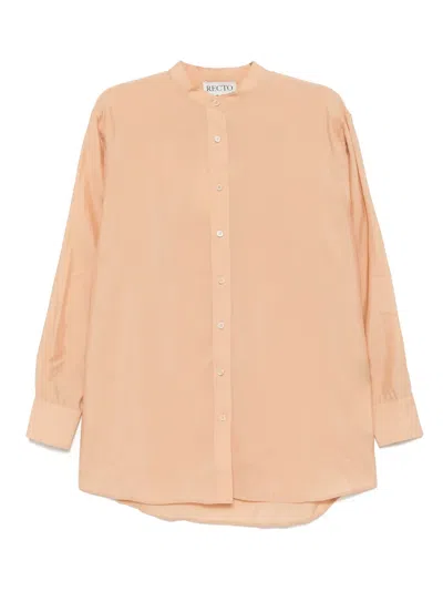Recto Round-collar Shirt In Pink