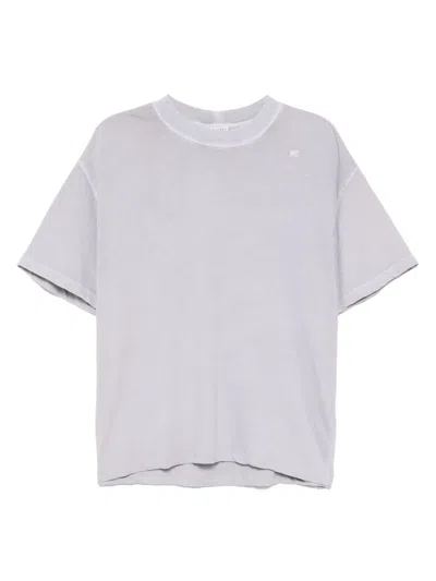 Recto Vintage Washed Cotton T-shirt In Grey