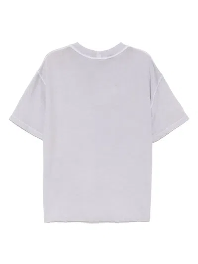 Recto Vintage Washed Cotton T-shirt In Grey