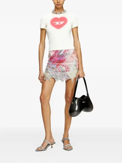 Diesel T-ele Vanila T-shirt In White