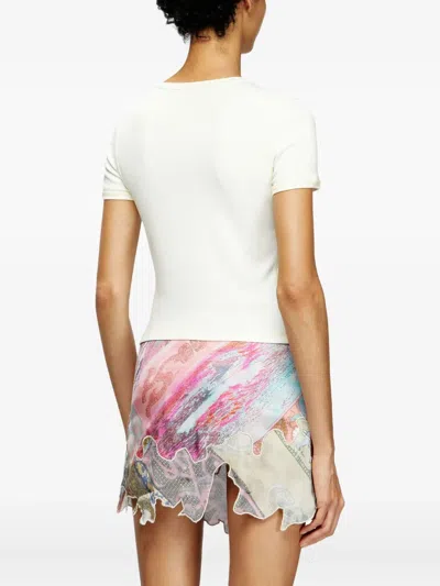Diesel T-ele Vanila T-shirt In White