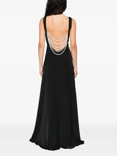 蝴蝶结细节超长连衣裙