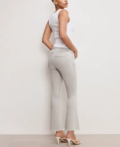 Good American Soft Tech Good Legs Cropped Mini Boot Jeans In Amulet003 In Amulet003