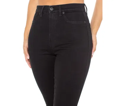 Celebrity Pink Juniors' Curvy Ultra High-rise Skinny Jeans In Black Rinse