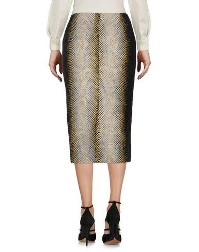 Shop Cedric Charlier 3/4 Length Skirts In Steel Grey