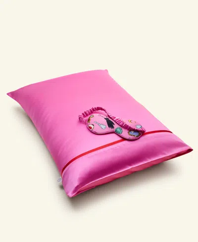 Macy's Flower Show Pillowcase And Eye Mask Sleep Set, Exclusively At  In Pink,surreal Beauty