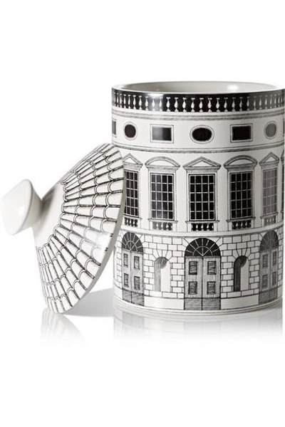 Shop Fornasetti Architettura Thyme, Lavender And Cedarwood Scented Candle, 300g In White