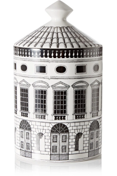 Shop Fornasetti Architettura Thyme, Lavender And Cedarwood Scented Candle, 300g In White