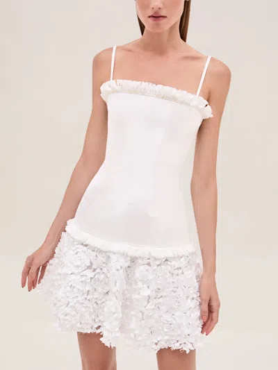 Alexis Amrisa Ruffled Mini Dress In White