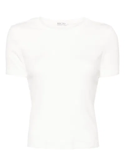 Recto Sheer-jersey T-shirt In White