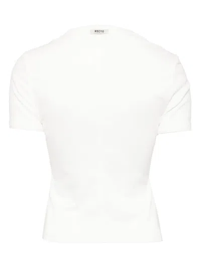 Recto Sheer-jersey T-shirt In White