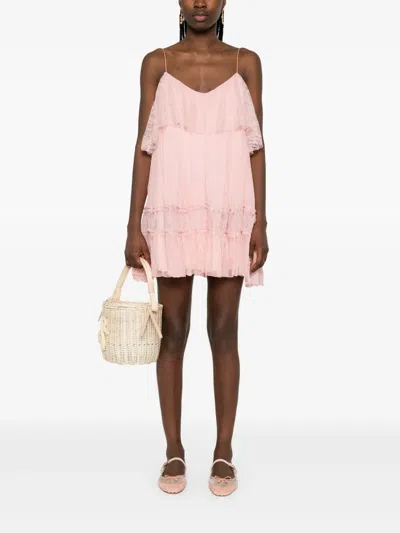 蕾丝迷你连衣裙