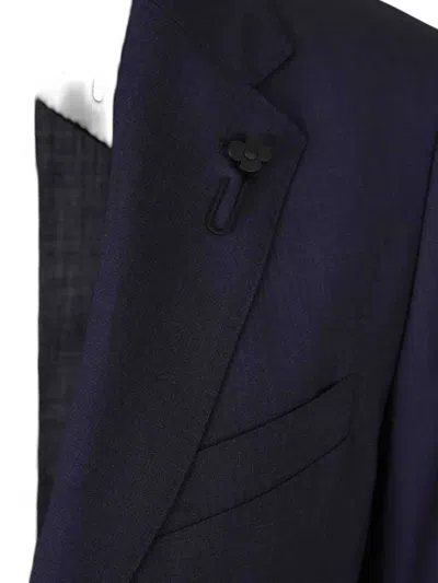 Lardini Wool Suit In Blue