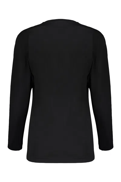 Moschino Couture Long Sleeve T-shirt In Black