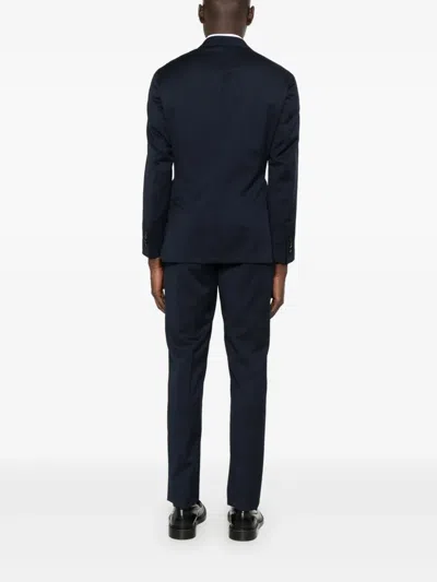 Sapio Double-breasted Suit In Blue