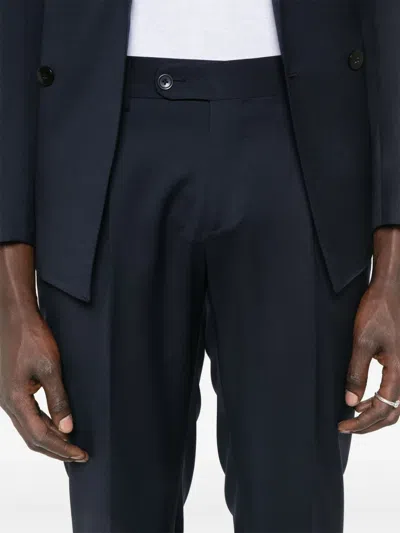 Sapio Double-breasted Suit In Blue