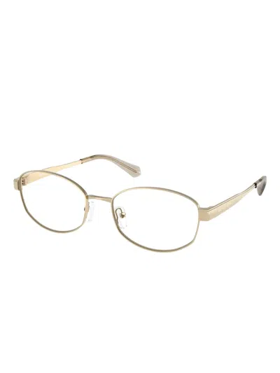 Michael Kors Oval-frame Glasses In Gold