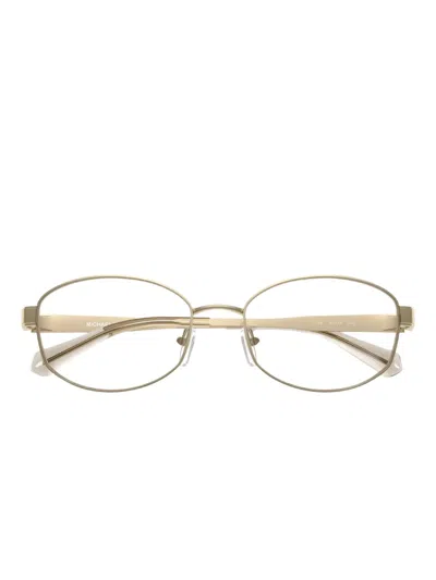 Michael Kors Oval-frame Glasses In Gold