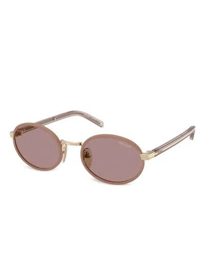 Prada Woman Sunglass Pr B56s In Light Purple Brown