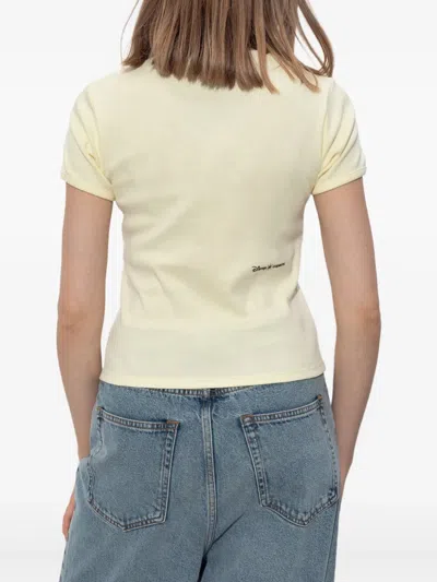Coperni Princess T-shirt In Yellow