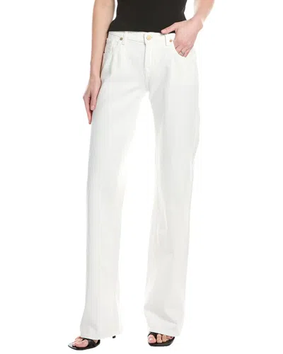 7 For All Mankind Low Milky Way Straight Jean In White