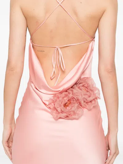 花卉贴花超长连衣裙