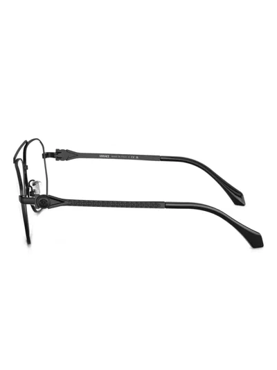 Versace Square-frame Glasses In Black