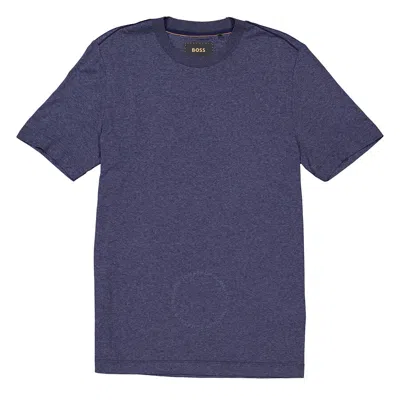 Hugo Boss Blue Cotton T-shirt In Blue