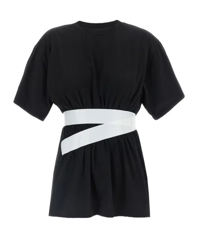 Mm6 Maison Margiela Mm6 By Maison Margiela 'taped' T-shirt In Black