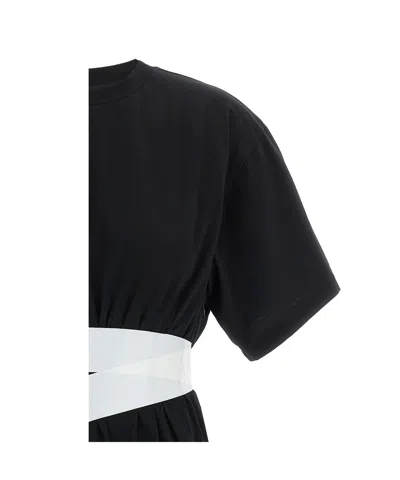 Mm6 Maison Margiela Mm6 By Maison Margiela 'taped' T-shirt In Black