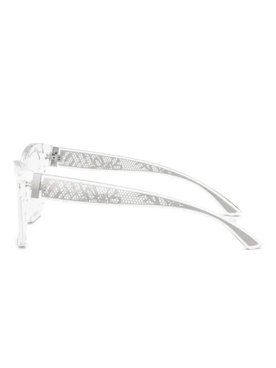 Dolce & Gabbana Cat-eye Frame Glasses In White