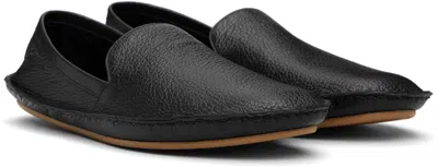 The Row Black Vasko Slip On Loafers In Black