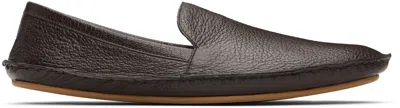 The Row Brown Vasko Loafers In Brown