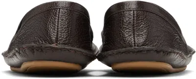 The Row Brown Vasko Loafers In Brown