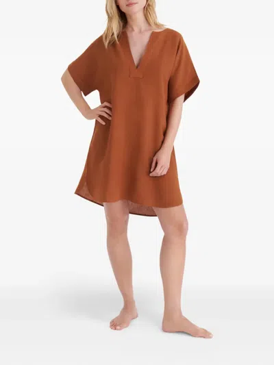 Eres Favorite Mini Dress In Brown