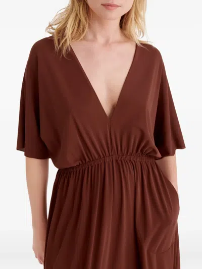 Eres Adèle Maxi Dress In Brown
