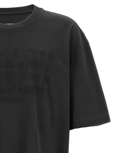 Maison Margiela Black Cotton Oversize T-shirt In Gray