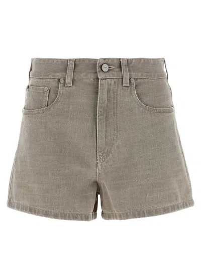 Fendi Toffee Cotton Clothing Shorts In Gray