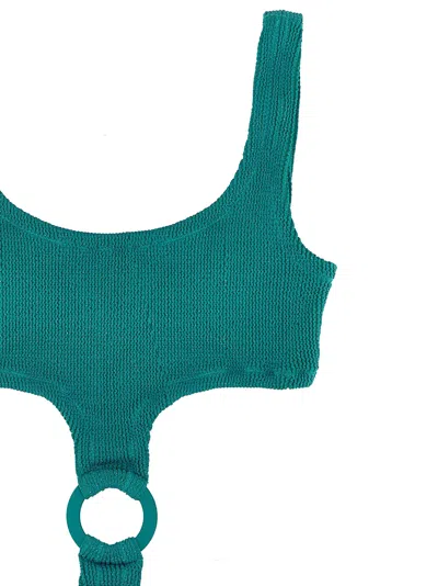 Mc2 Saint Barth 'laurel' One-piece Swimsuit In Light Blue