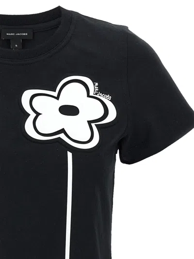 Marc Jacobs 'daisy' T Shirt In Black