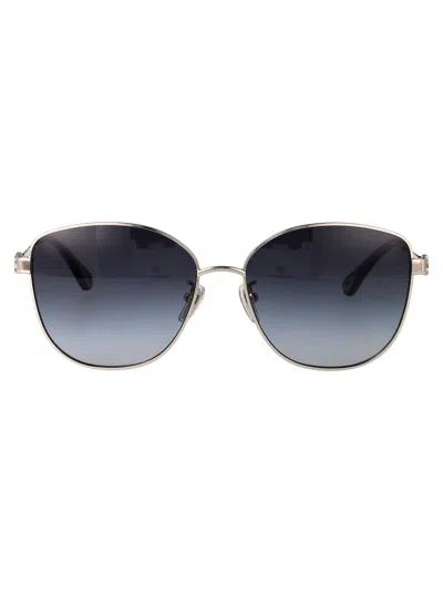 Chloé Chloe Squared Sunglasses Ch0306 Sk 001 In Silver-silver-grey