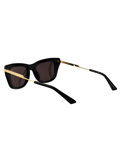 Bottega Veneta Bv1369s Sunglasses In Black-gold-grey