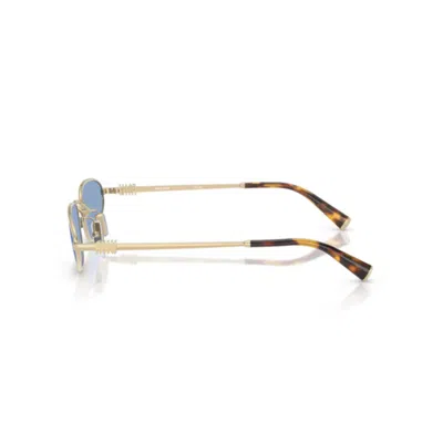 Miu Miu Eyewear Irregular-frame Sunglasses In Blue
