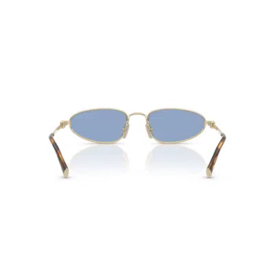 Miu Miu Eyewear Irregular-frame Sunglasses In Blue